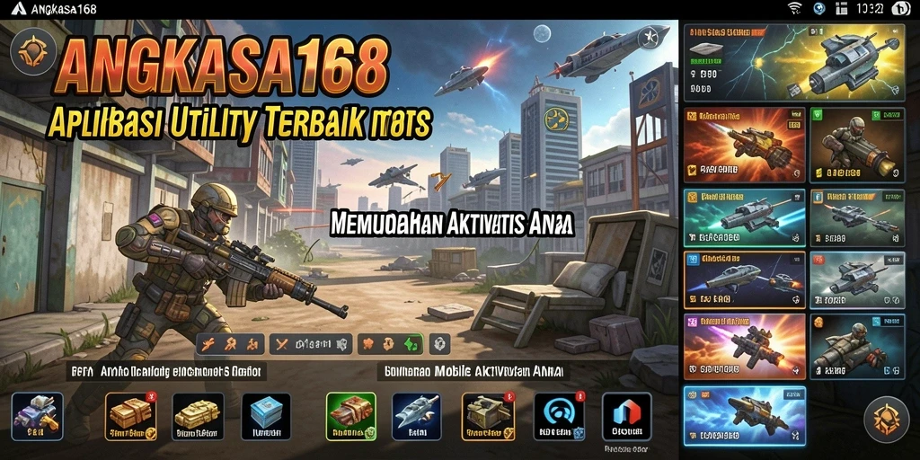 Tampilan utama aplikasi ANGKASA168 yang memudahkan pengelolaan tugas.