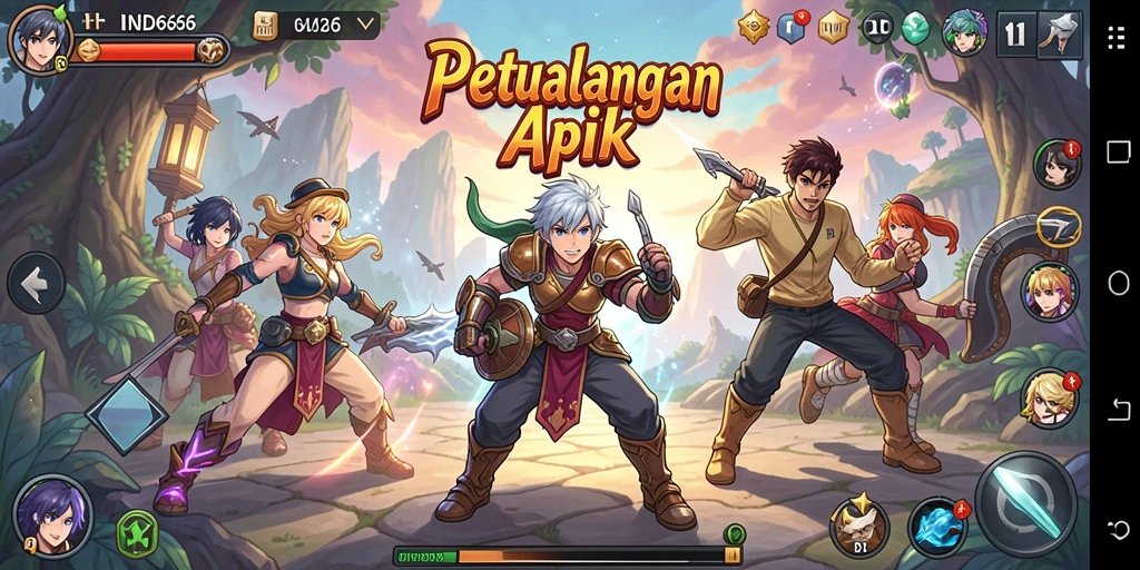 Tampilan gameplay <strong>IND666</strong> dengan karakter Anime yang beraksi.
