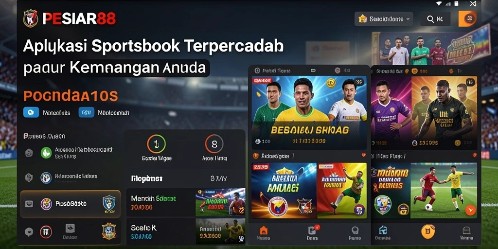 Screenshot PESIAR88 menunjukkan tampilan antarmuka taruhan yang menarik.