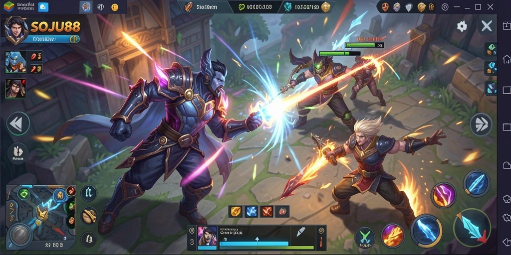 Tangkapan layar menarik dari gameplay seru di SOJU88.